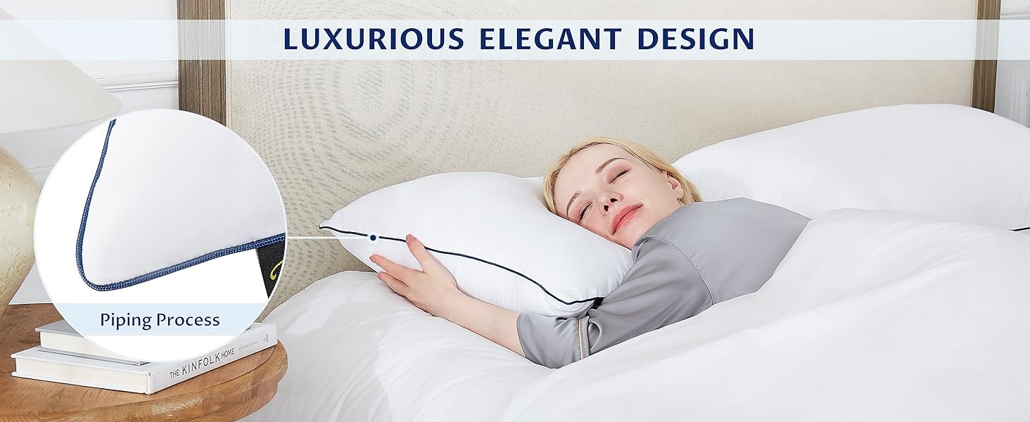  Microfiber fabric pillow shell, breathable and skin-friendly, moisture-wicking at night
